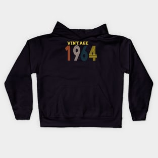 1964 vintage retro year Kids Hoodie